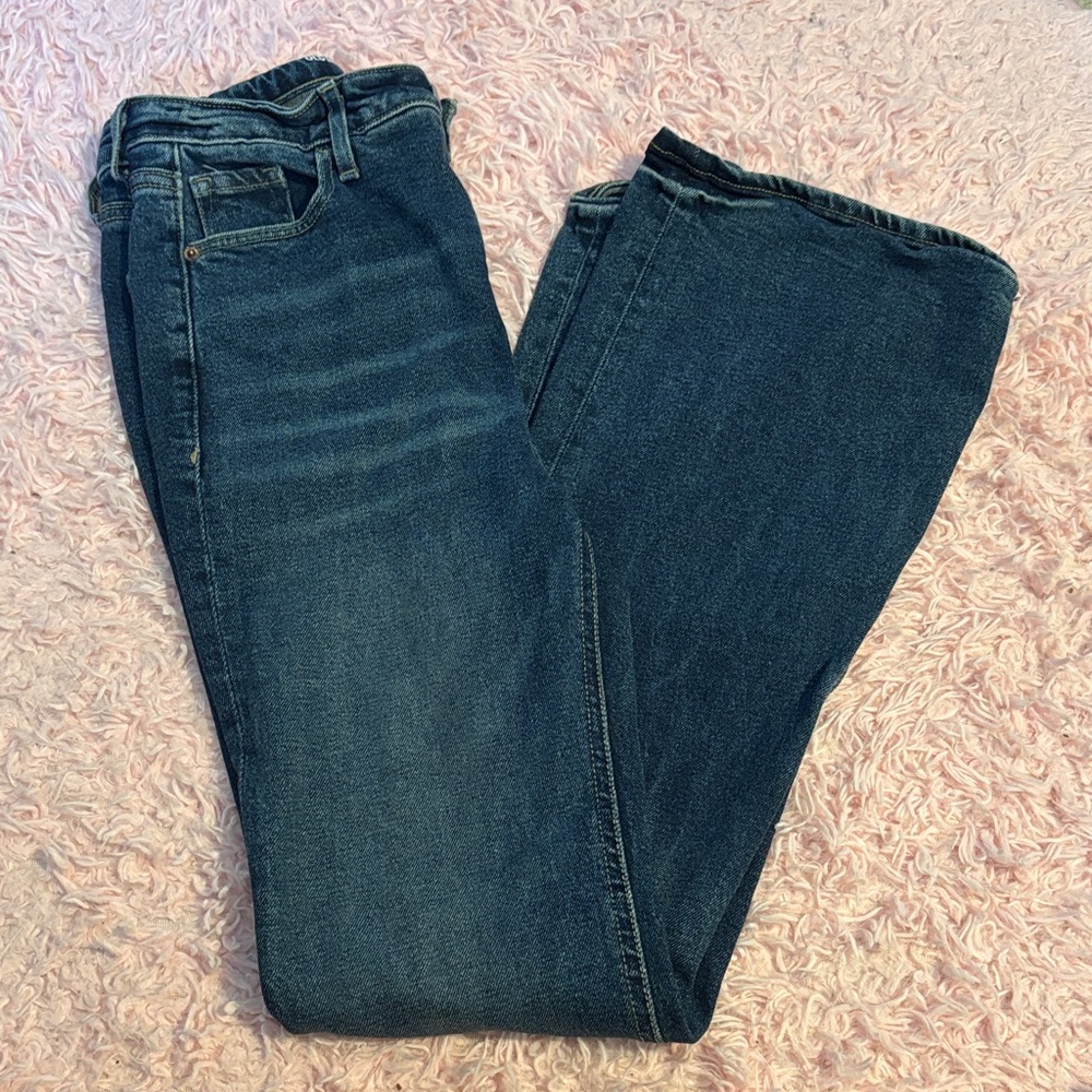 Old Navy Women's Flare & Wide Leg Jeans - Dark Blue